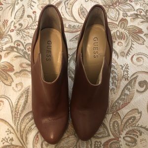 Brown Leather stylish ankle boots